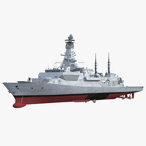 Type 26 Global Combat Ship Rigged
