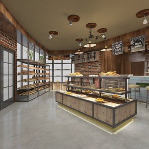 Bakery Shop Design 3D model