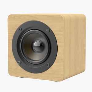 Wooden Mini Speaker 3D model