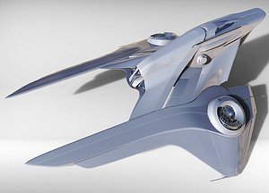 spaceship futuristic 3d model