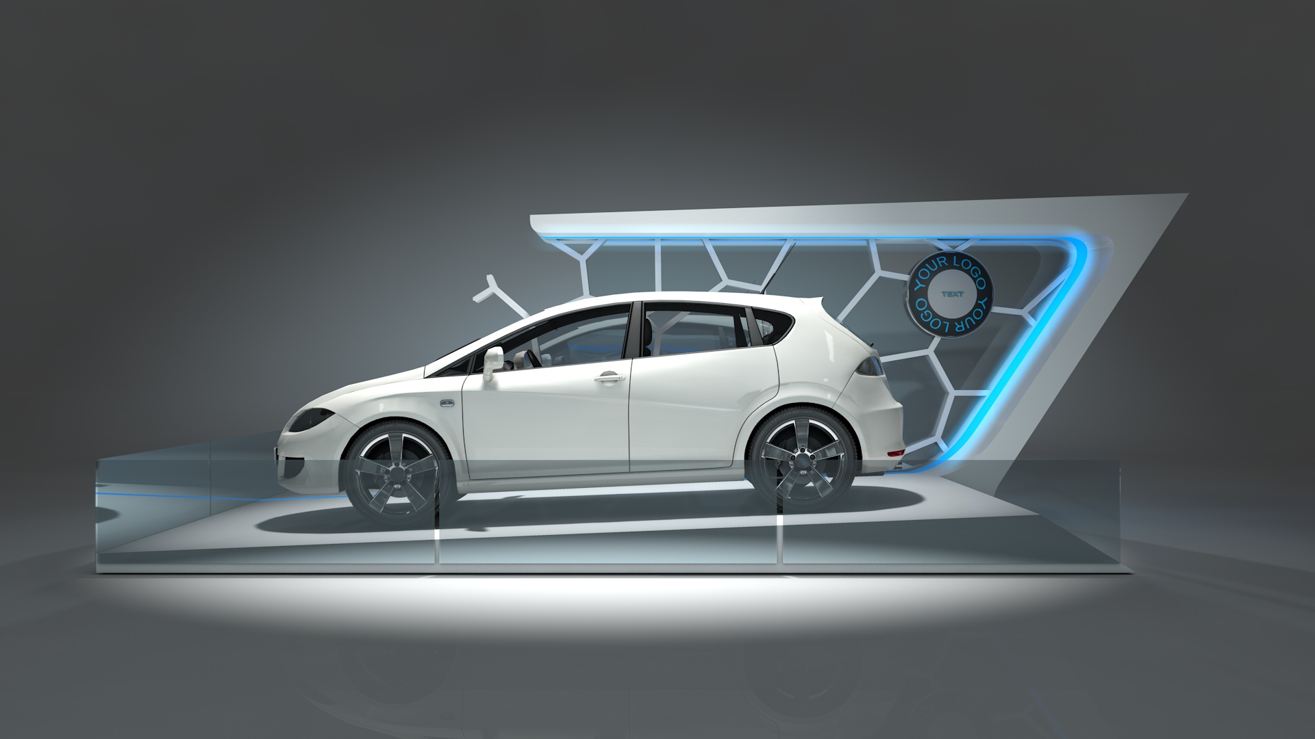 Car Exhibition Stand Collection 3D TurboSquid 1728786