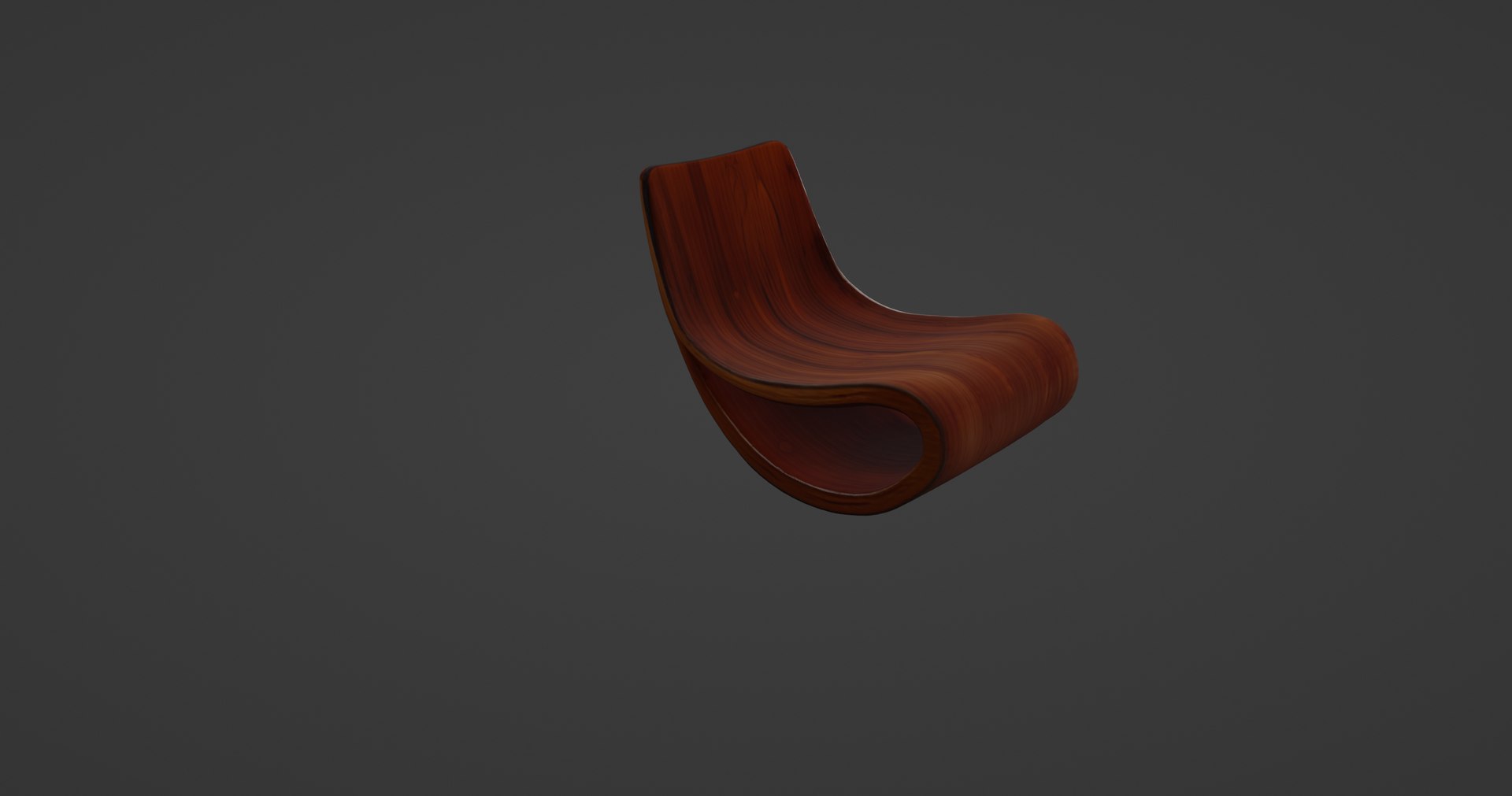Minimalist Sculptural Wooden Rocking Chair Model - TurboSquid 2386928