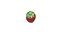 Set of Low Poly Strawberries