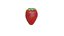Set of Low Poly Strawberries