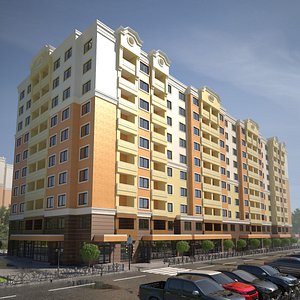 3d model residential house