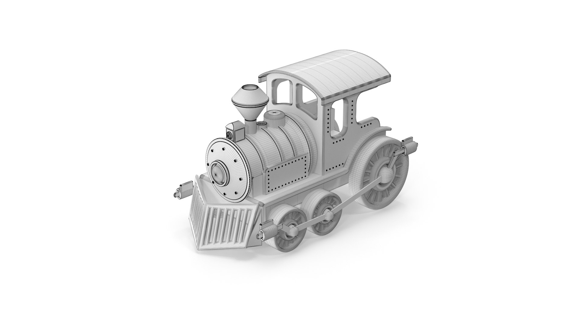 3D Toy Locomotive Train - TurboSquid 2156437
