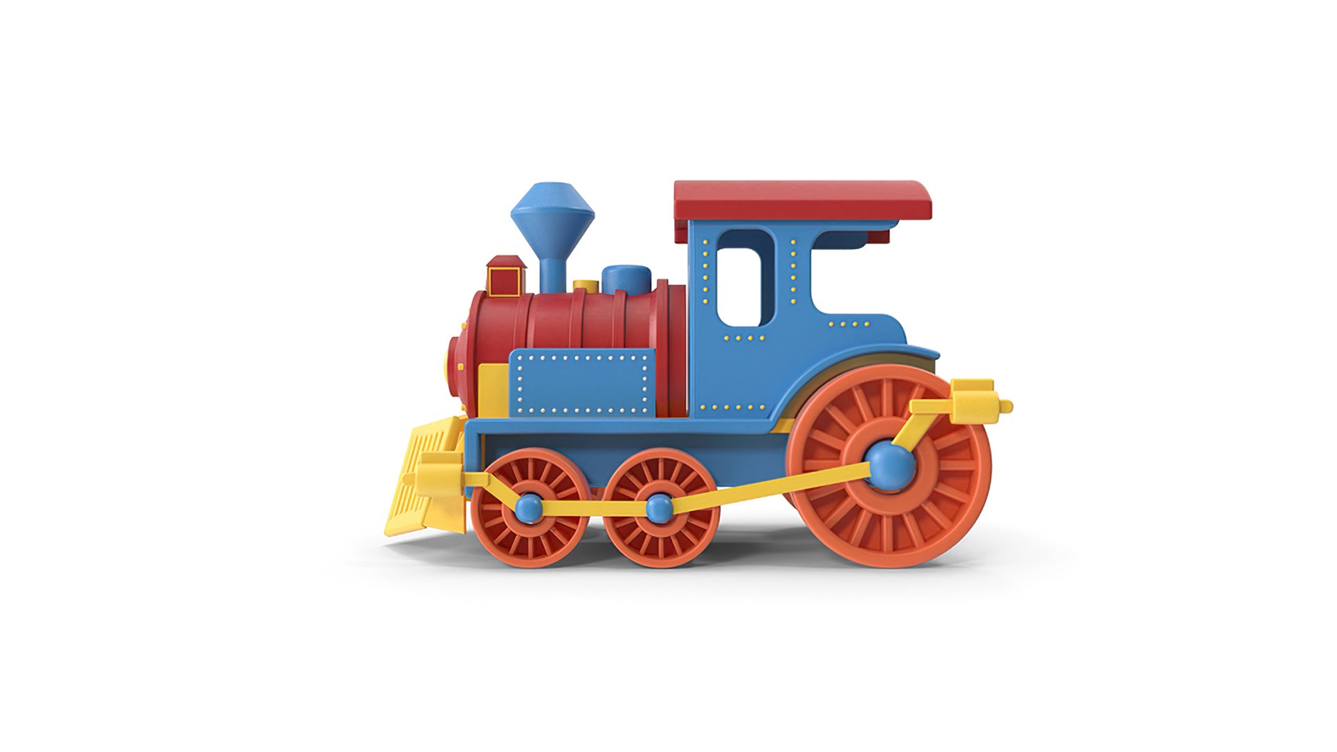 3D Toy Locomotive Train - TurboSquid 2156437