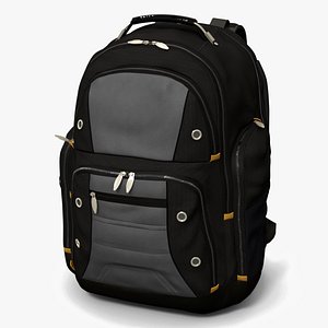 3D Casual Backpack with Multiple Pockets