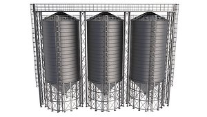 Grain Storage Silo 3D model