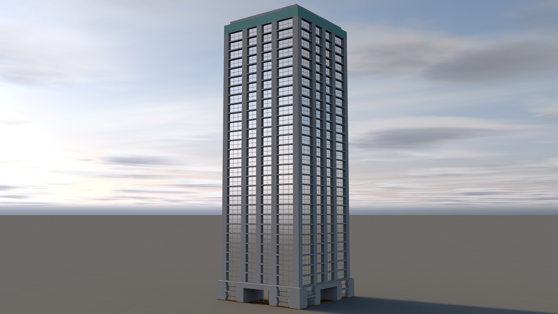 3D Model Game Ready Storey Office Block - TurboSquid 2349441