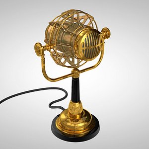 3d model of steampunk microphone