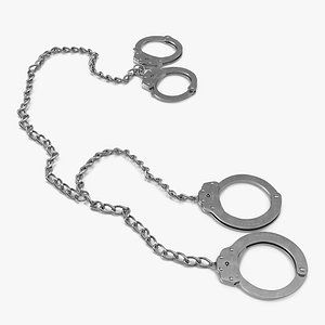 3d handcuffs leg cuffs model