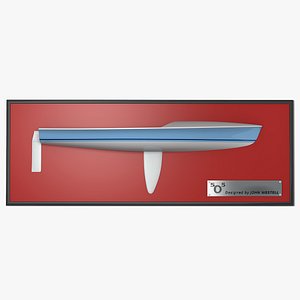 decorative half hull 5o5 3d model