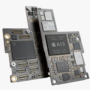 Electron circuit board 3D model