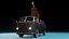 Kombi with Guitar on the roof low poly
