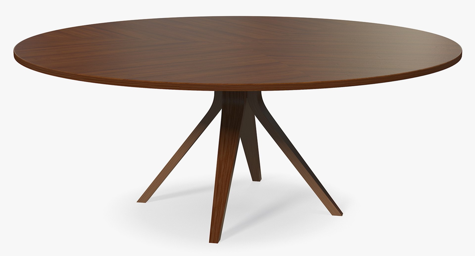 Round Dinner Table 3D model preview