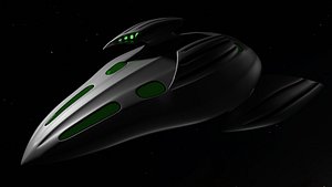 alien spaceship 3D model