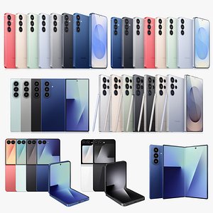 Samsung Galaxy Collection S25 and Flip and Fold 7 All colors
