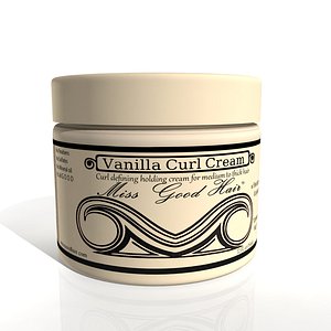 vanilla curl cream 3D model