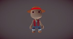 free obj model luffy little big planet