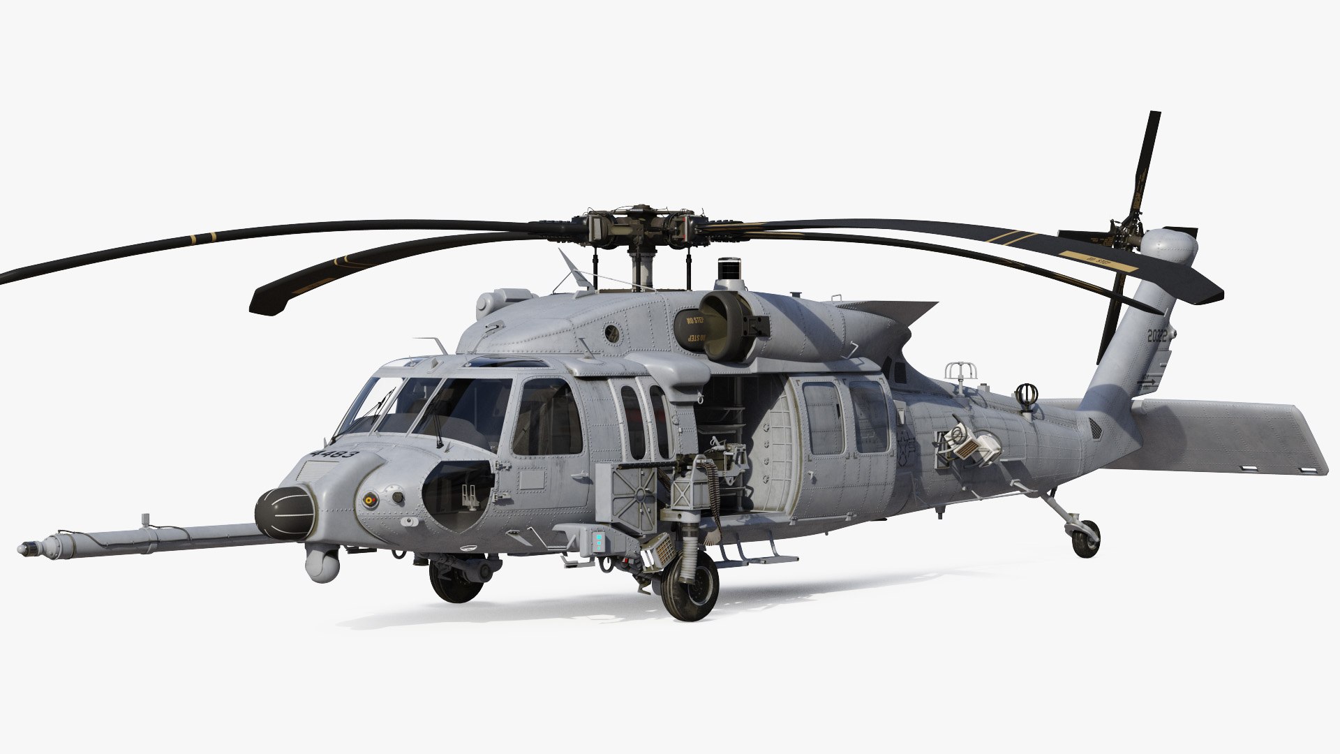 Sikorsky HH 60 Pave Hawk Rigged 3D model preview