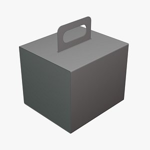 Square Carry Handle Box - Geometry Only No Textures No Materials 3D