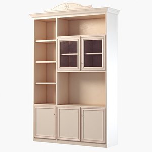 3d model of bookcase ferretti