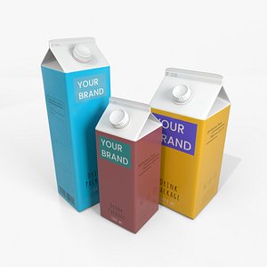 Beverage Carton Gable-Top Family Pack - Customizable