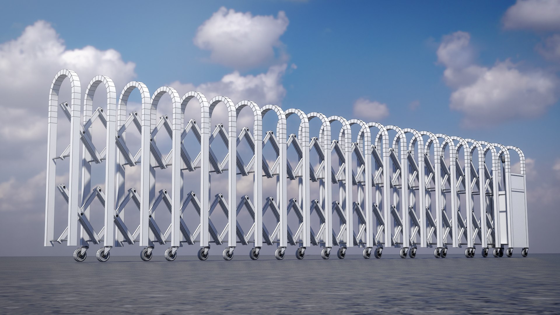 3D Sliding Electric Gates - TurboSquid 2350463