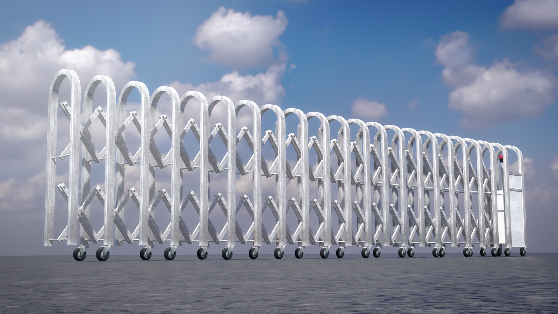 3D Sliding Electric Gates - TurboSquid 2350463
