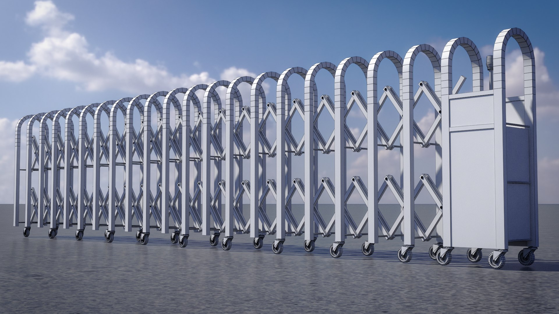 3D Sliding Electric Gates - TurboSquid 2350463