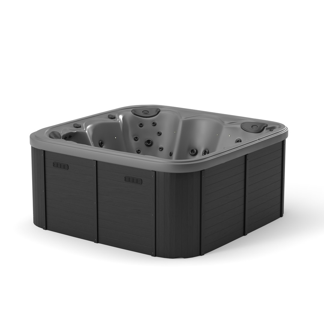 3D Jet Acrylic Square Hot Tub TurboSquid 2033095