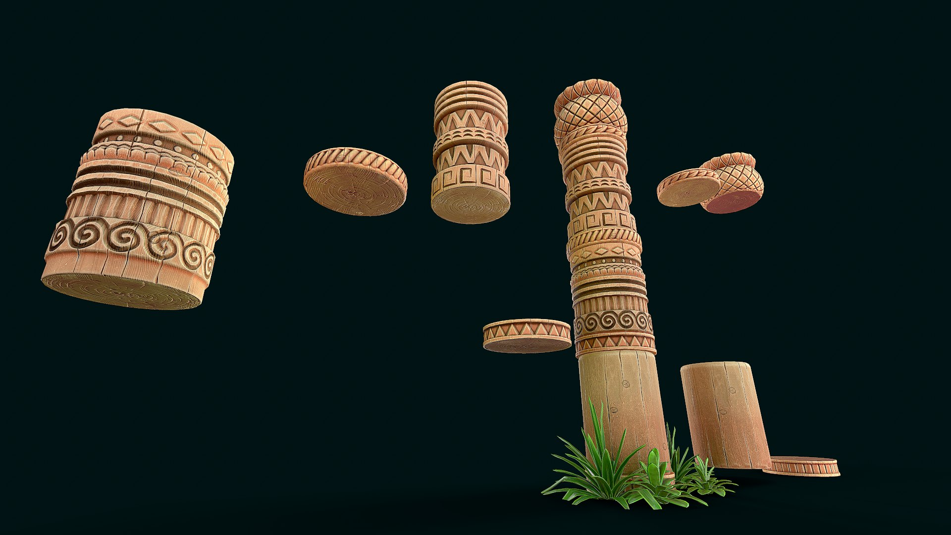 Stylized Wood modular pole model https://p.turbosquid.com/ts-thumb/1D/CvgqWz/OF/screenshot021/png/1702114771/1920x1080/fit_q87/83e61f842848ab0fc18a2dd24d0e8ded09c809a4/screenshot021.jpg