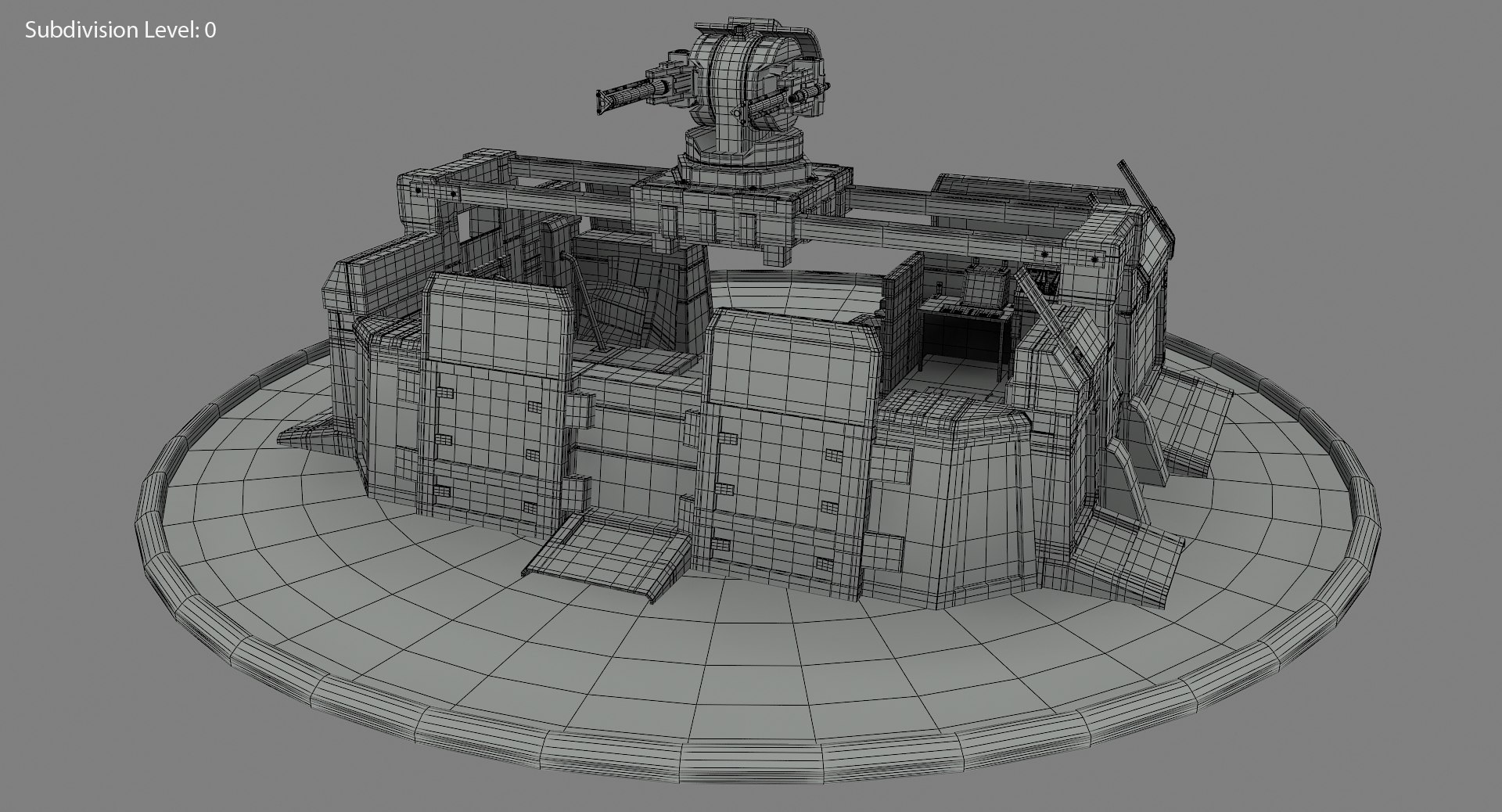 Futuristic Bunker 3D - TurboSquid 1260990