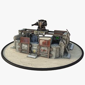 futuristic bunker 3D