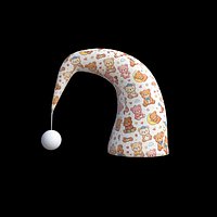 Cute Teddy Bear Pattern Night Cap