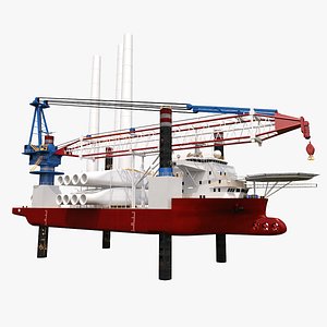 Offshore Wind Farm Construction  Vessel model
