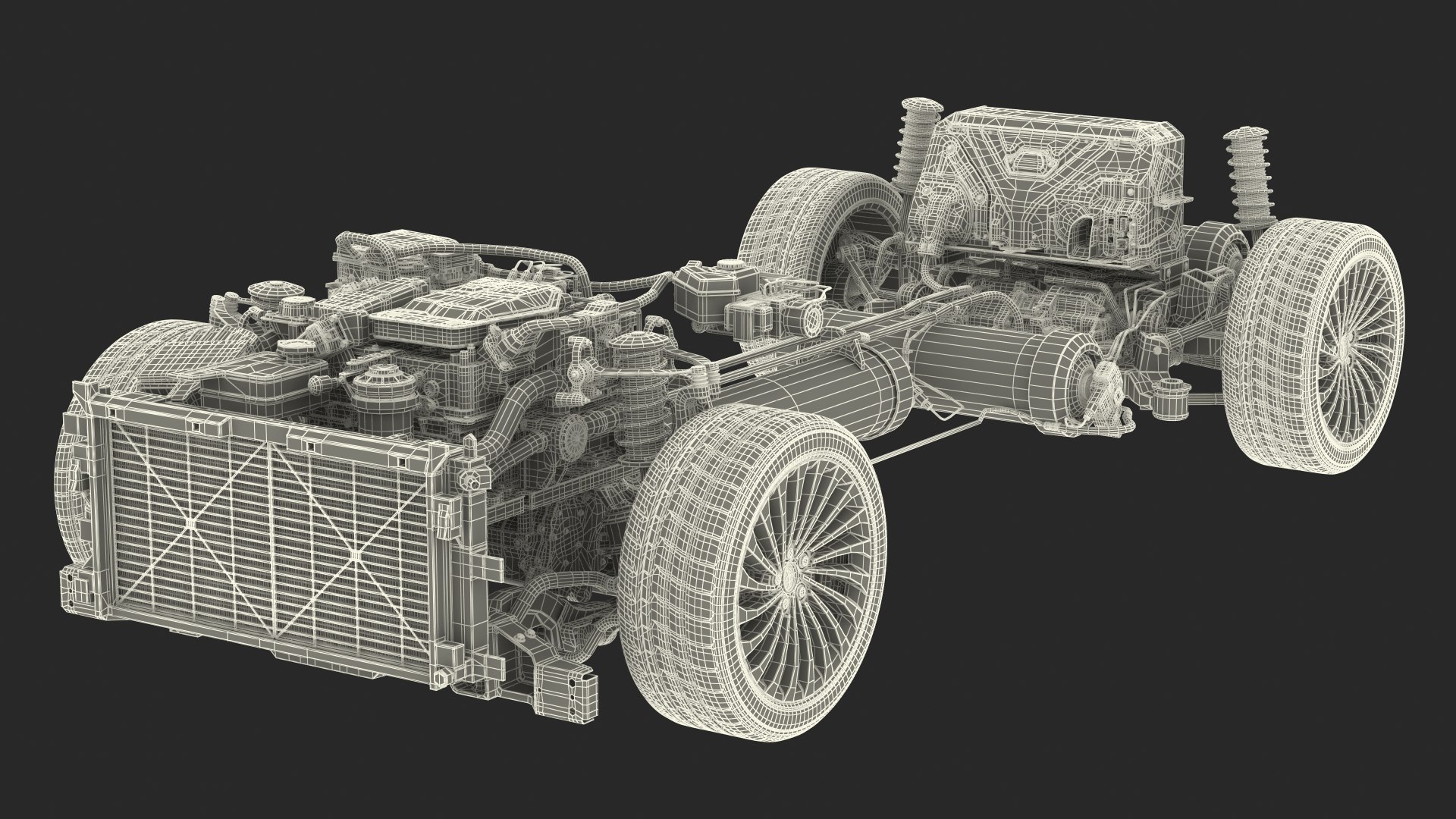 Toyota Mirai Hydrogen Fuel Cell System 3D model TurboSquid 1868060