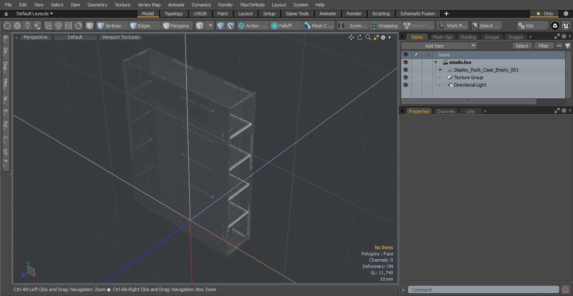 Display Rack Case Empty 3D Model - TurboSquid 2006715