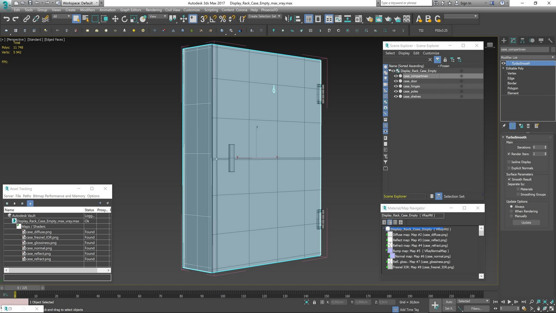 Display Rack Case Empty 3D Model - TurboSquid 2006715
