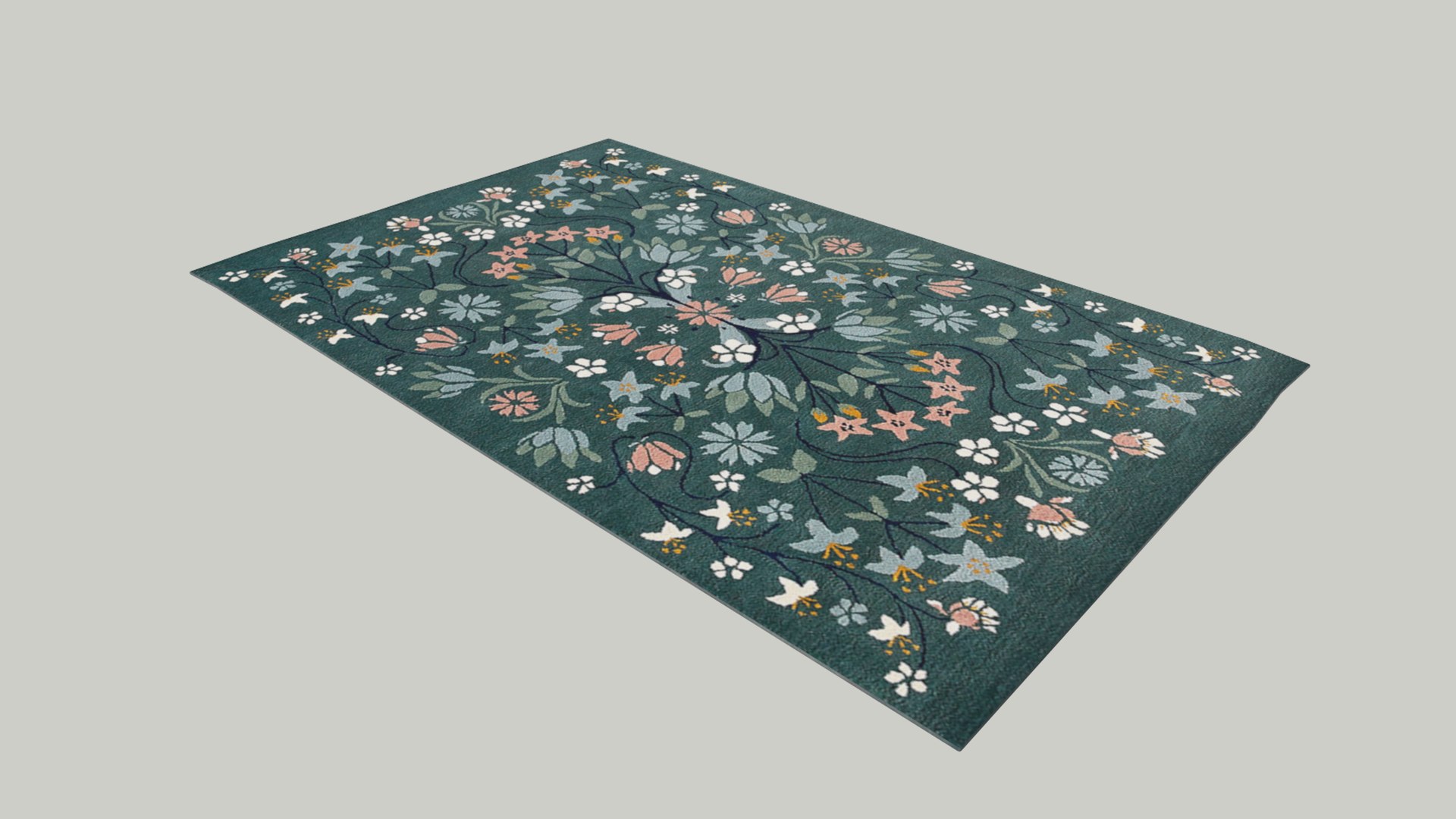 3D Decorative Rug Model - TurboSquid 2306303
