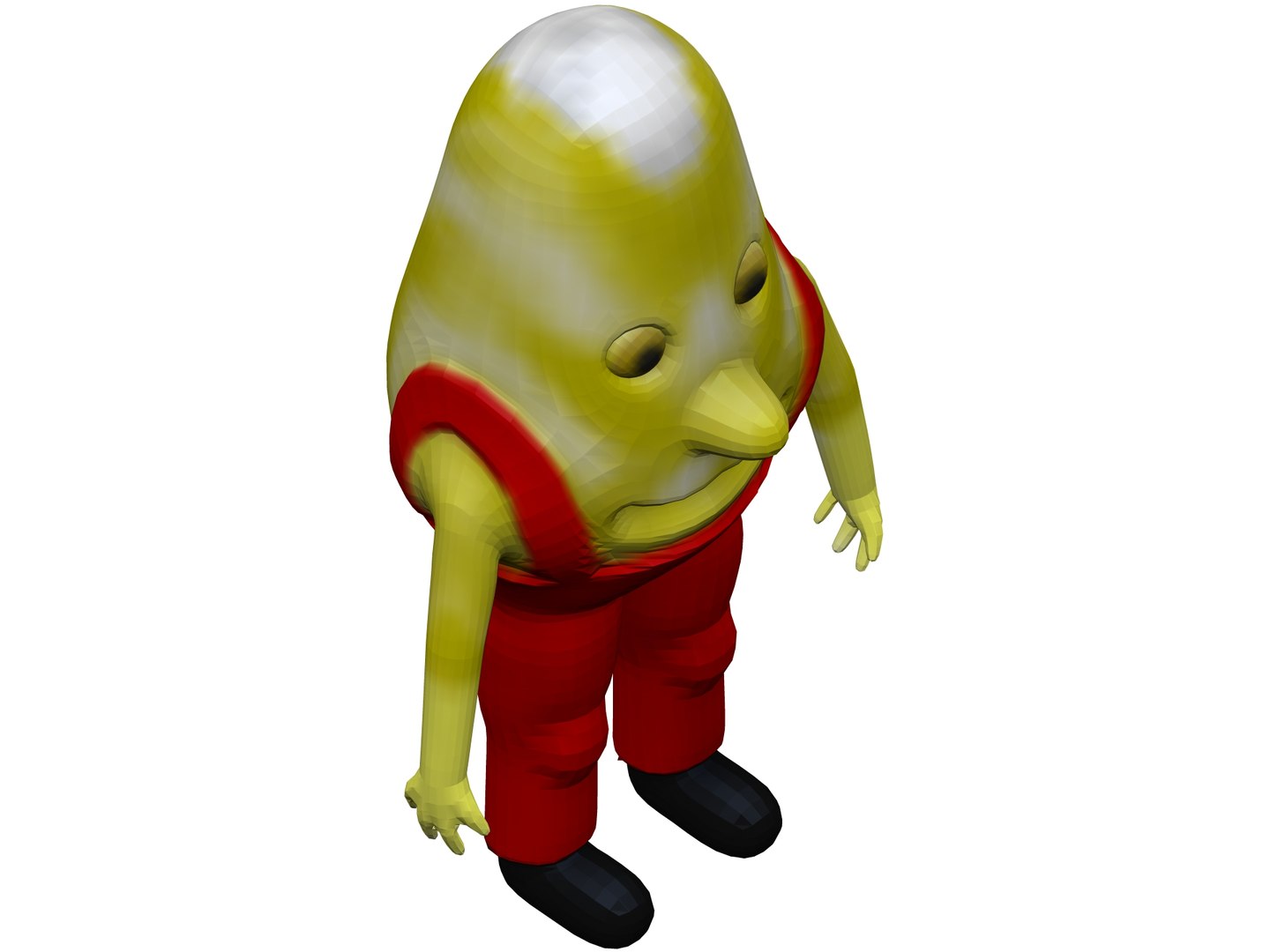 Cartoon Endive 3D - TurboSquid 1874779