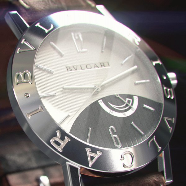 3D wrist watch - bvlgari model