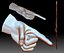 Hand Point Gesture STL Bas Relief Clipart file for CNC router.
