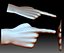 Hand Point Gesture STL Bas Relief Clipart file for CNC router.