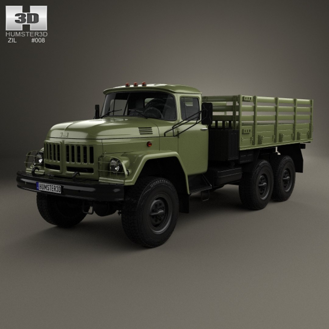 zil 131 flatbed 3d model
