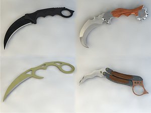 3d karambit knife