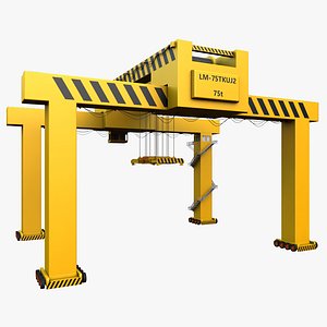 3d container crane model