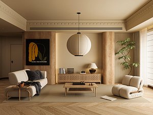 3D Modern living room model