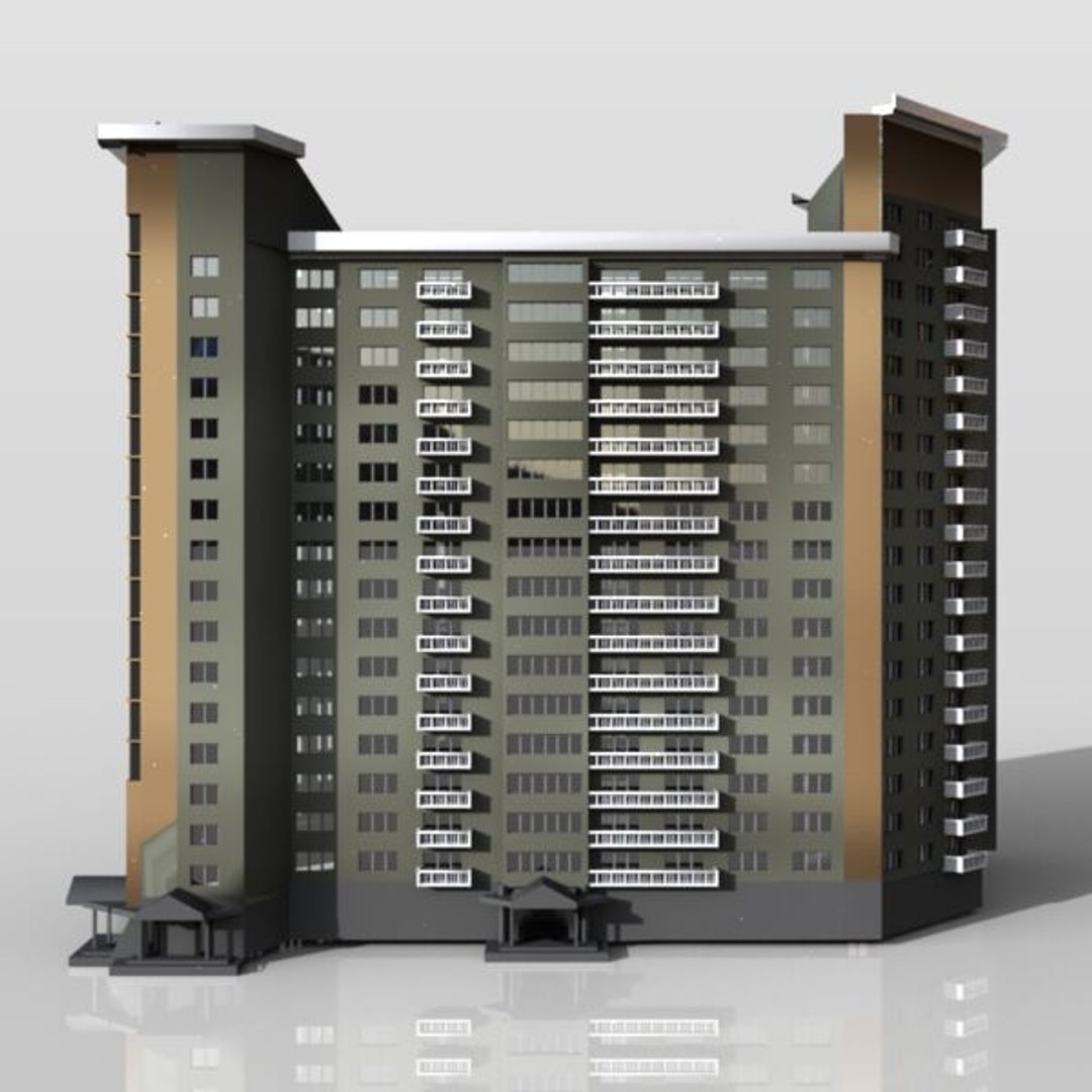 3d model tower building